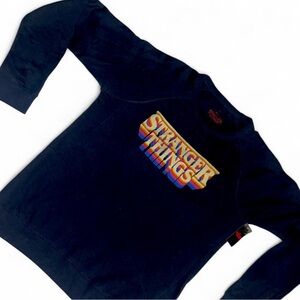 Stranger Things Navy Sweatshirt Size Large Unisex with tags - Exclusive Popup